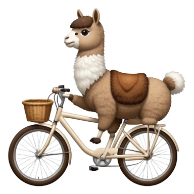 Lama on bike sticker