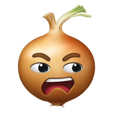 an onion in a red nightie sticker