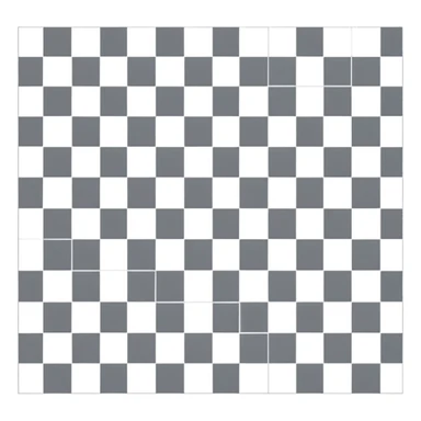Gray and white checkered pattern, 8x8 grid, minimalist design, flat colors sticker