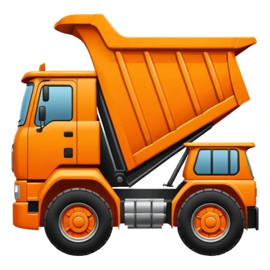 side view of dump truck sticker