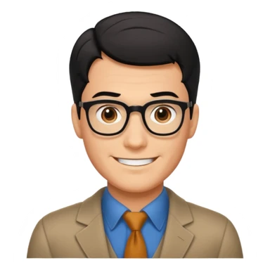 clark kent as in superman 2025 smilling sticker