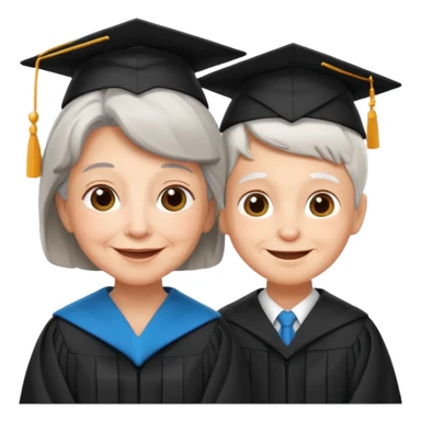 ABUELA Y NIETO EGRESADO sticker