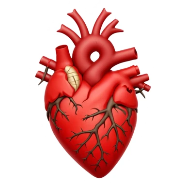 anatomical heart wrapped in a thorn branch sticker