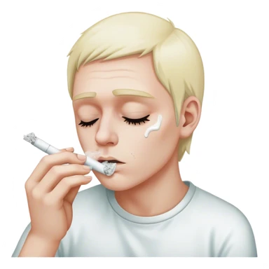 Snorting a line of cocaine sticker
