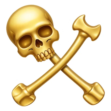 Golden bones sticker