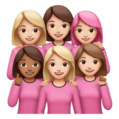 بنات ورديات sticker