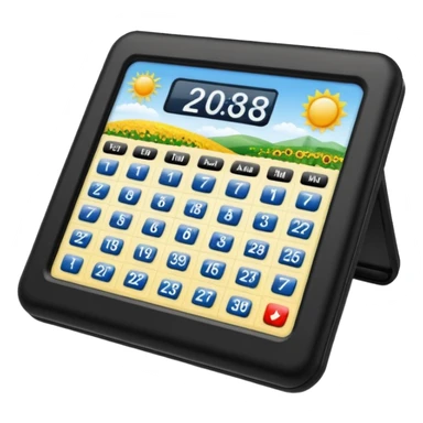 portable electronic Farmers' Almanac sticker