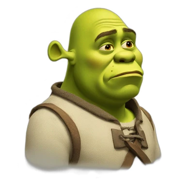 Sad shrek sticker