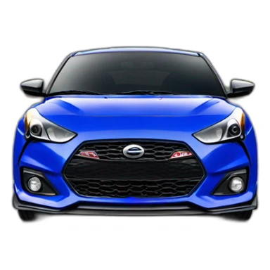 Veloster N performance blue sticker