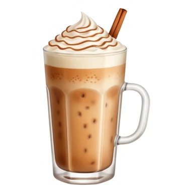 Iced chai latte sticker