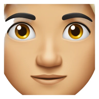 Eyebrow raise Point￼ sticker