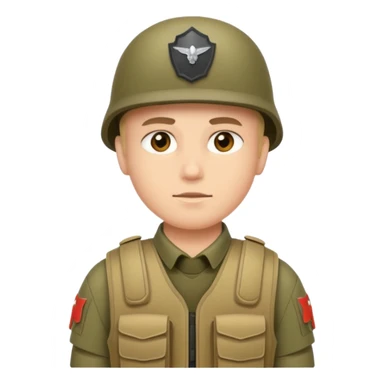 soldier with bulletproof vest sticker