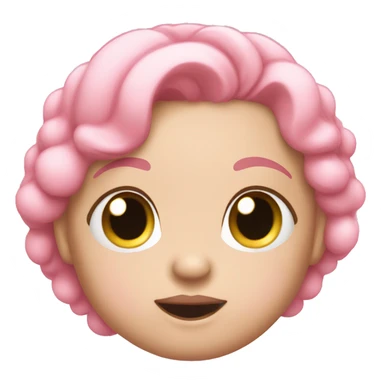 baby pink bubbles sticker