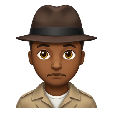 Criminal daddy with brown skin and dark eyes sticker