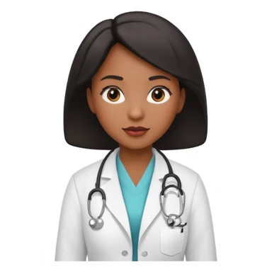 black female hotel doctor sticker