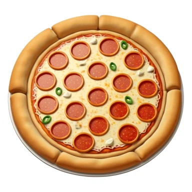 pizza with pepperonis sticker