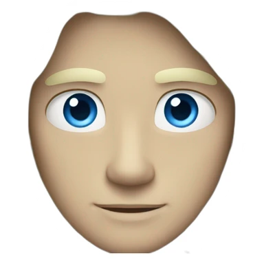 Gentleman with white long hair and blue eyes and Hunter eyes sticker