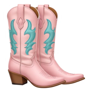 pastel pink cowgirl boots sticker