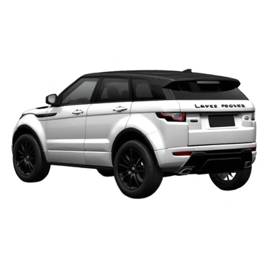 2024 black LandRover evoque with black rims, black trim and black interior  sticker