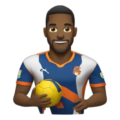 bola de futebol pegando fogo sticker