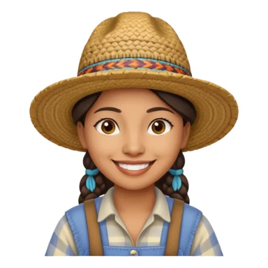 indigenous female farmer sticker
