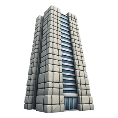 create building skyscraper  stone only without windows   sticker