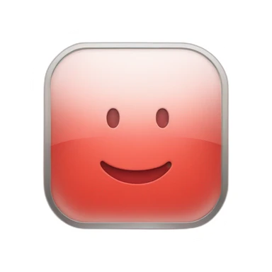 red square with rounded corners with a play button in the middle sticker