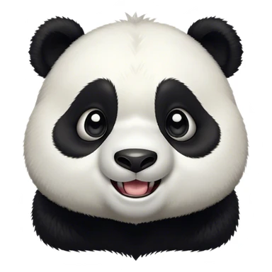 Cinematic Comical Panda Portrait Emoji, Head tilted dramatically with an exaggeratedly amused expression, featuring a striking black and white Fur with a quirky, playful expression and wide, expressive eyes filled with humorous disbelief, Simplified yet hilariously expressive features, highly detailed, glowing with a slightly sassy glow, high shine, dramatic yet playful, stylized with an air of cheeky charm, bright and endearing, soft glowing outline, capturing the essence of a spirited and over-the-top panda, so meme-worthy it feels like it could roll its eyes into internet fame instantly! sticker