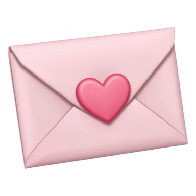 light pink love letter sticker