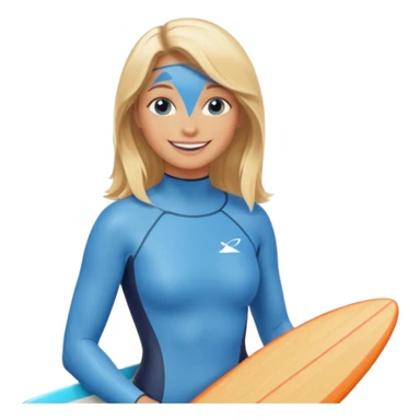 Girl with surfing board  sticker