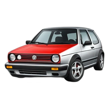 silver 2003 Volkwagen Golf GTI sticker