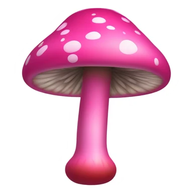 Pink mushroom themed bong sticker