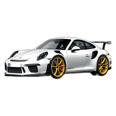 Porsche 911 gt3rs 992 de profil sticker