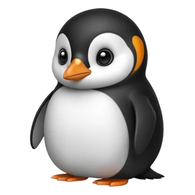 side eyeing penguin sticker