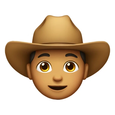 Baby wearing a cowboy hat  sticker