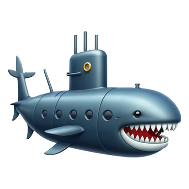 Submarine with Buck teeth sticker