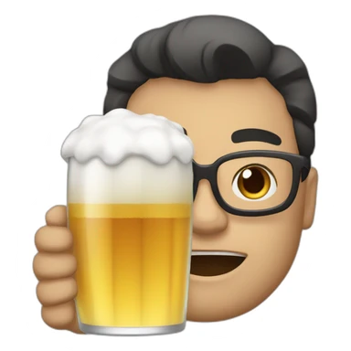 Fraudons, saké  drink a beer sticker