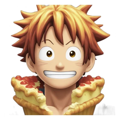 Luffy gear5 eat whole cake island sticker