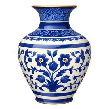 blue porcelain print  sticker