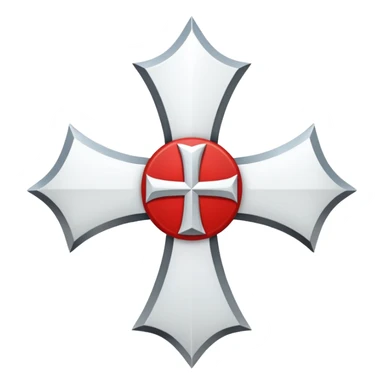 Knights Templar cross sticker