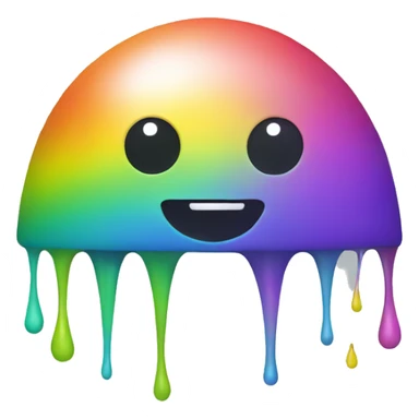 rainbow with alien sticker