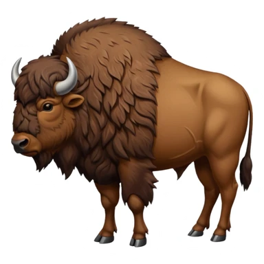 Bison back structure sticker