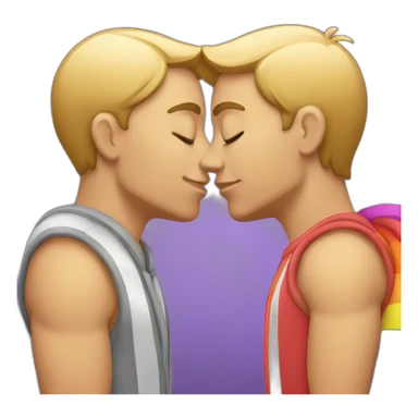Gay kissing at Pride sticker