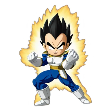 vegeta Doing kamehameha sticker