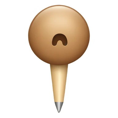brown beige push pin sticker