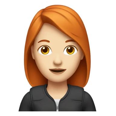 redhead girl driving car sticker