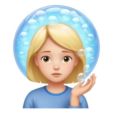 determined shy girl who is dreaming of 100% on her exam (in a dream bubble) sticker