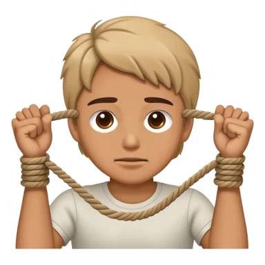 cable machine exercise pulling rope towards face with both hands sticker