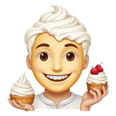 Dessert smile sticker