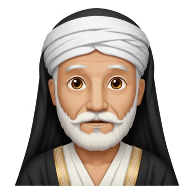 old emirates guys wearin gUAE cloths with white beared .. he works in the sea sticker